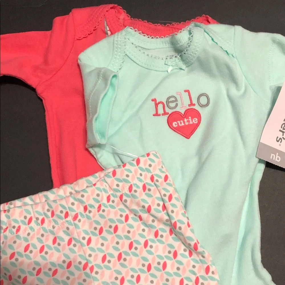 Carter’s 9piece newborn -‎ 3month baby girl bundle brand new